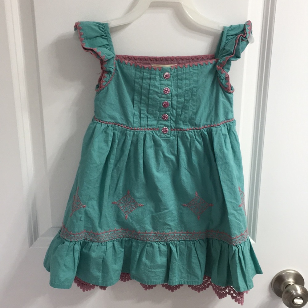 Beautifully Embroidered Dress with Stockings